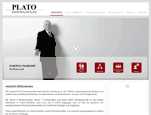Tablet Screenshot of plato-rechtsanwaelte.de